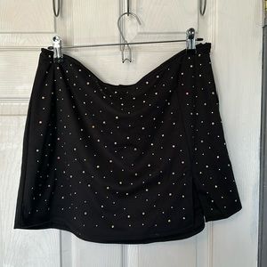 WILD FABLE: High-rise bodycon rhinestone, mini skort
